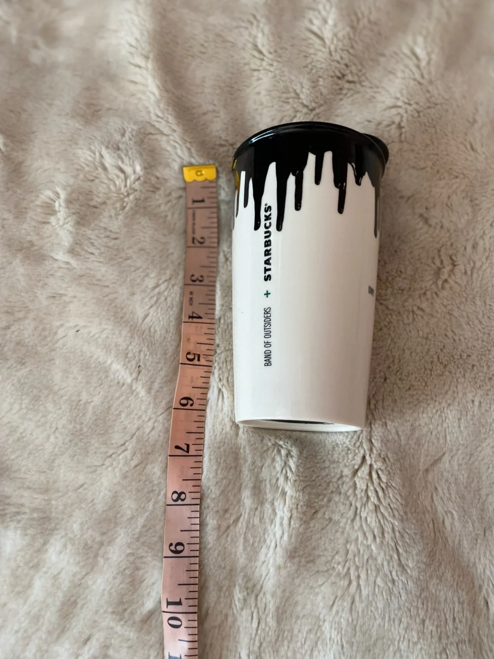Starbucks x Band of Outsiders 12oz. double-wall ceramic “paint drip “ design mug